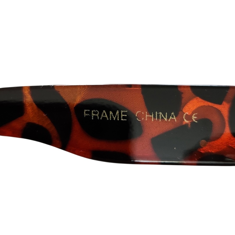 Women's Oversized Fashion Sunglasses Brown Gradient Tortoise Rhinestone Accent - Picture 4 of 7